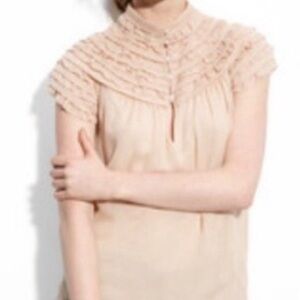 DVF Silk Ruffle Femme Blouse